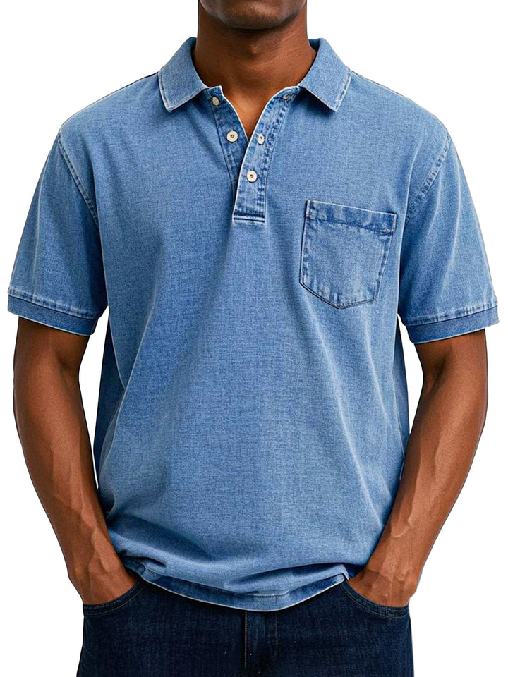 Oscar™ | Vintage-Casual-Poloshirt für Herren