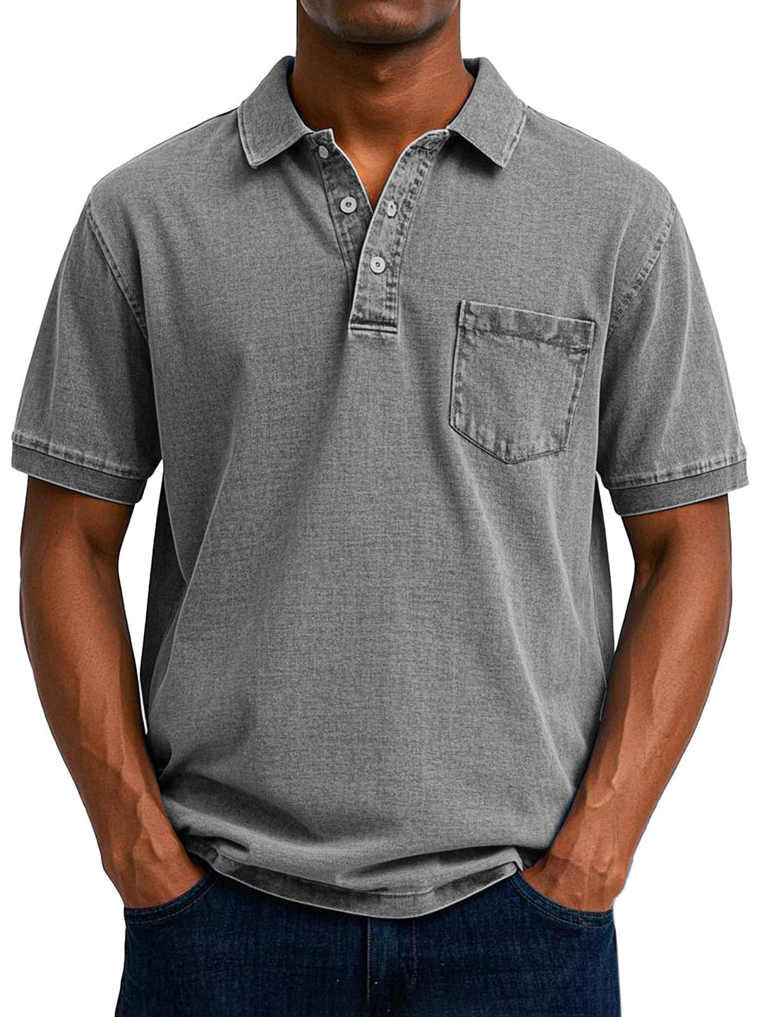 Oscar™ | Vintage-Casual-Poloshirt für Herren