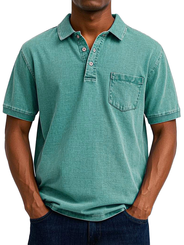 Oscar™ | Vintage-Casual-Poloshirt für Herren