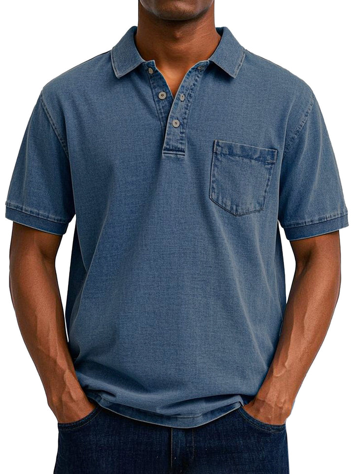 Oscar™ | Vintage-Casual-Poloshirt für Herren