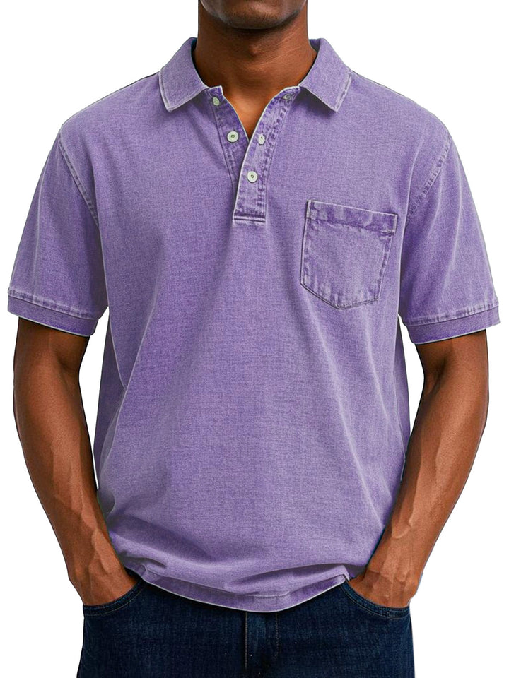 Oscar™ | Vintage-Casual-Poloshirt für Herren