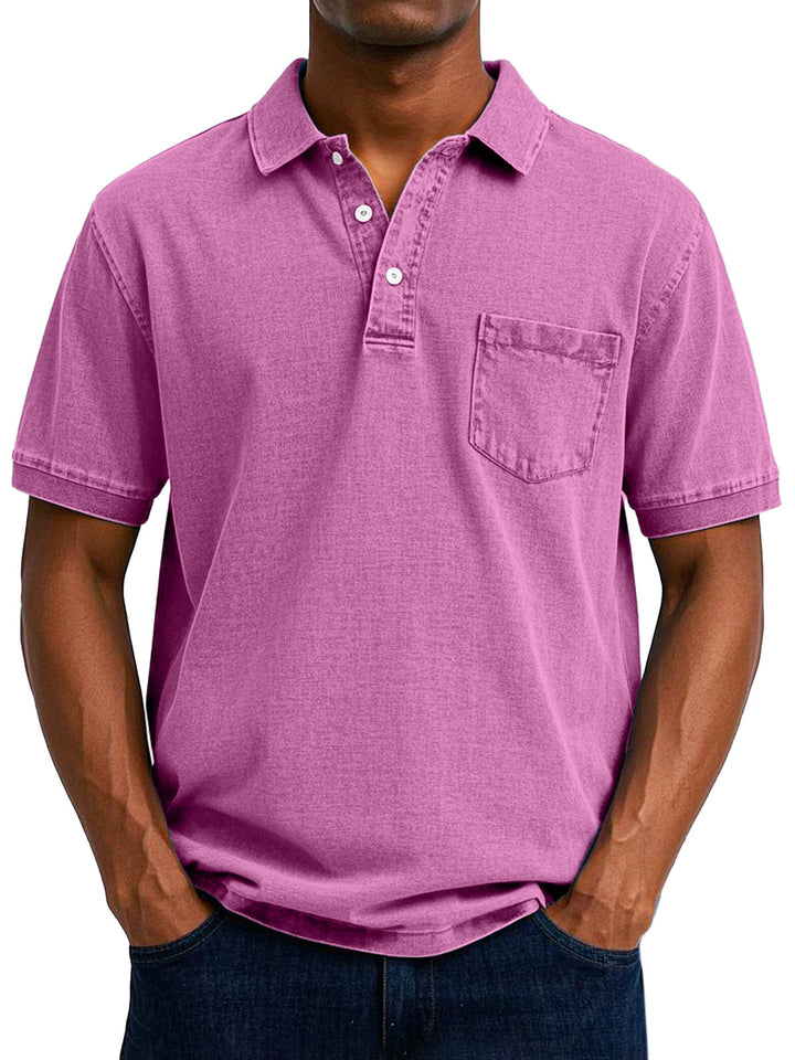 Oscar™ | Vintage-Casual-Poloshirt für Herren