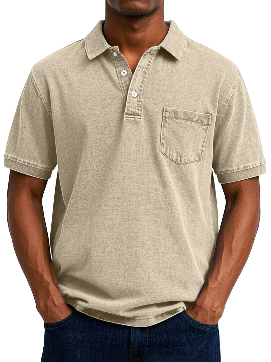 Oscar™ | Vintage-Casual-Poloshirt für Herren