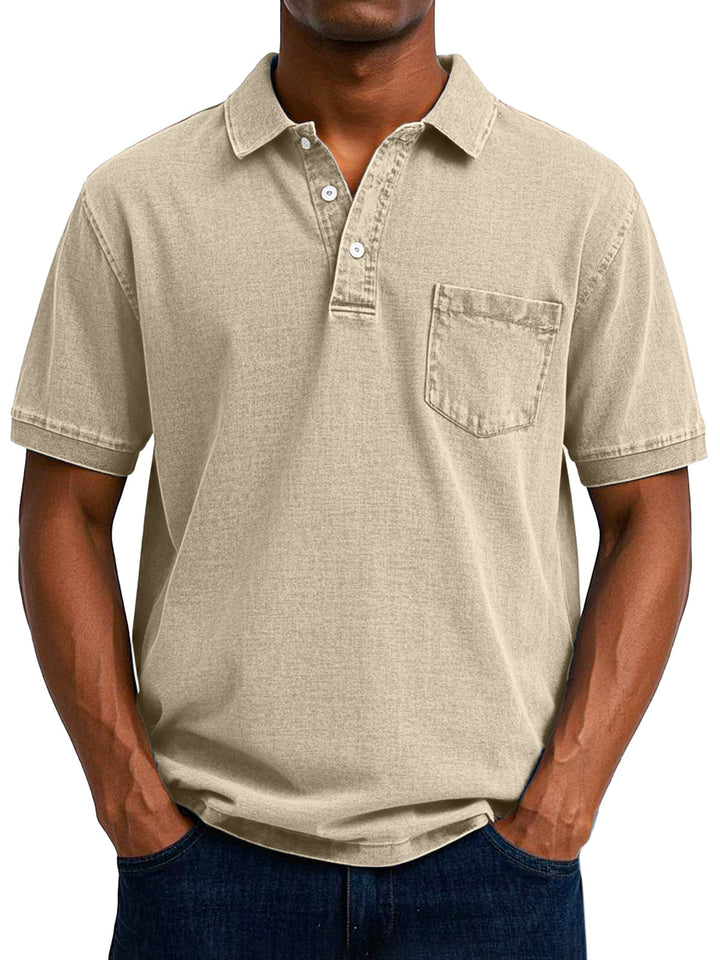Oscar™ | Vintage-Casual-Poloshirt für Herren