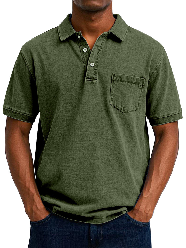 Oscar™ | Vintage-Casual-Poloshirt für Herren