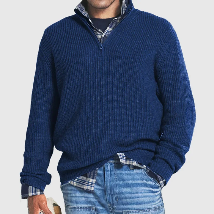 Sweater Met Rits Voor Heren