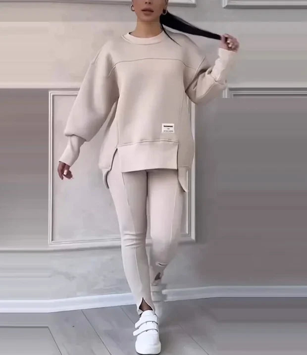 Dames Set van Casual Sweatshirt en Legging