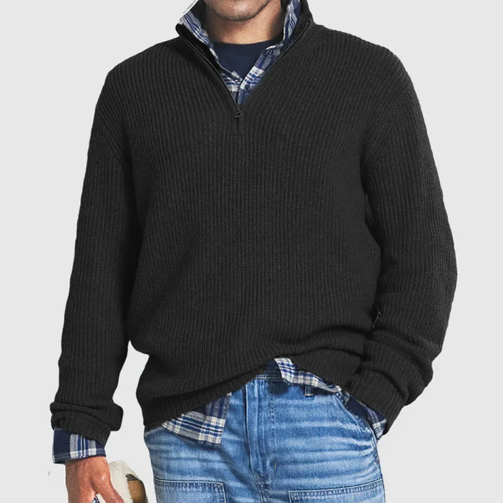 Sweater Met Rits Voor Heren
