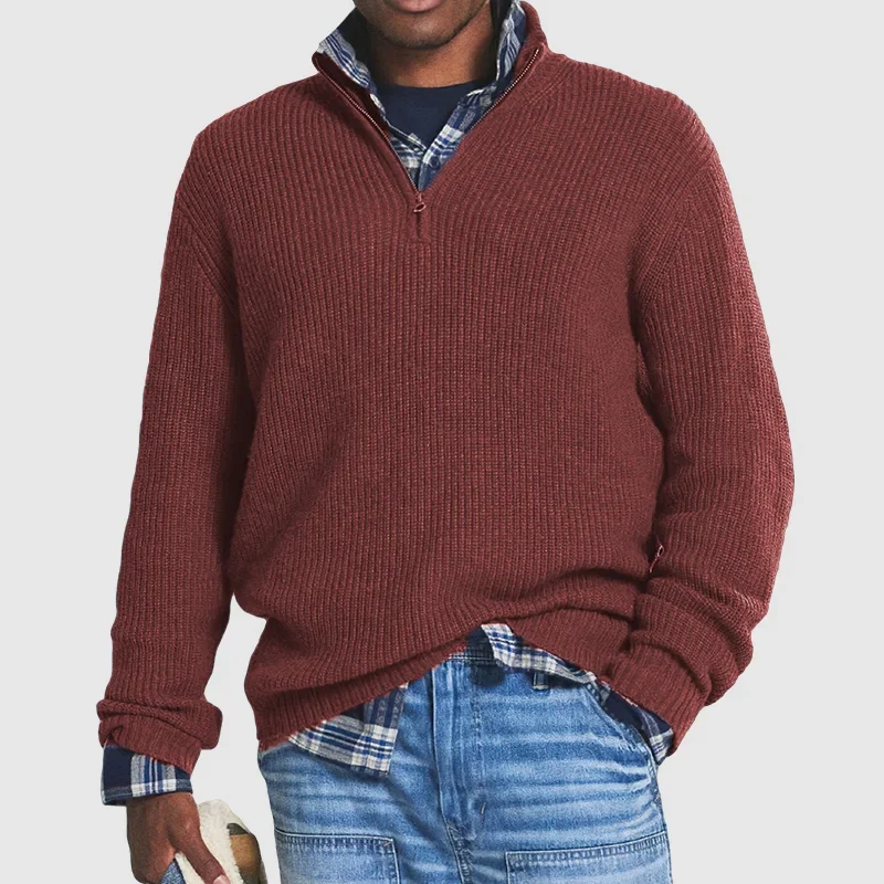 Sweater Met Rits Voor Heren