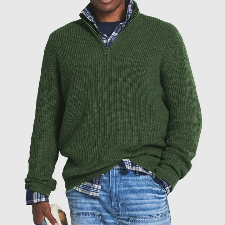 Sweater Met Rits Voor Heren