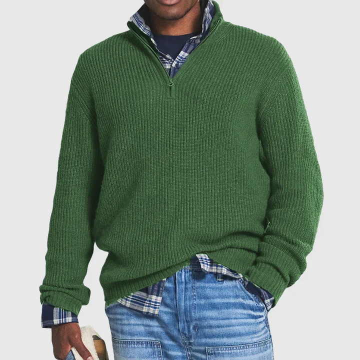 Sweater Met Rits Voor Heren