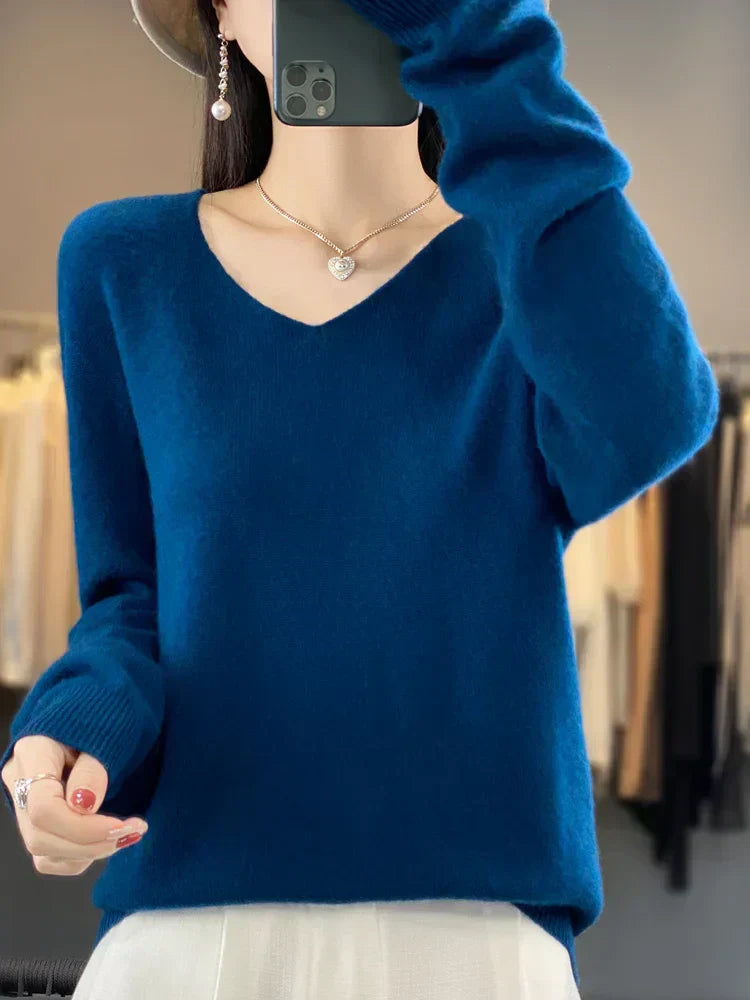 Emilia | Lockerer Pullover aus leichter Wolle
