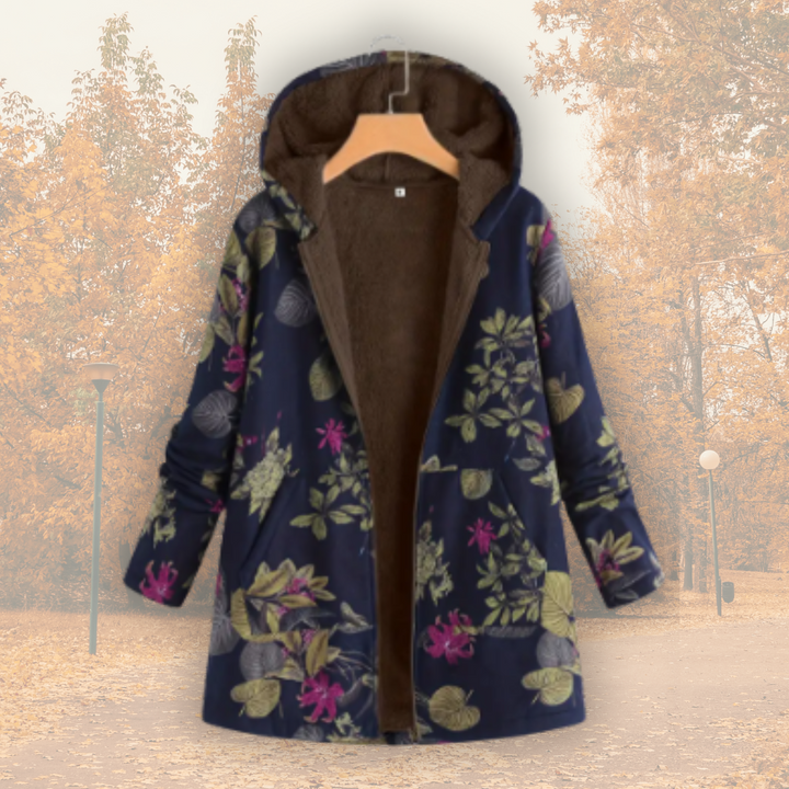 Camellia | Warme Jacke mit Fleecefutter