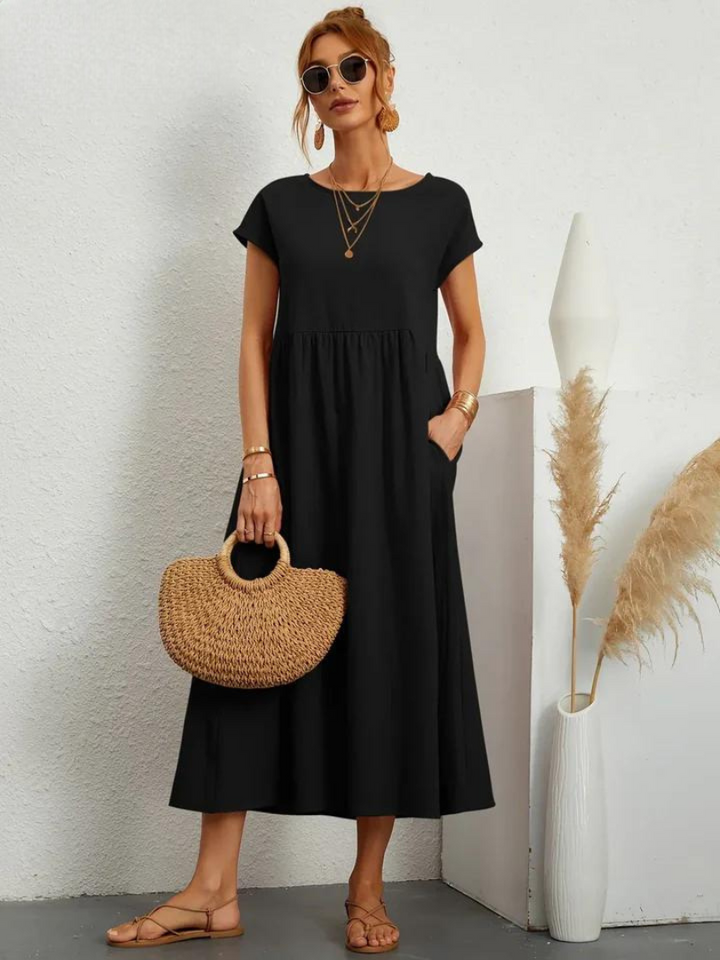 Charlotte | Kleid aus Baumwolle und Leinen