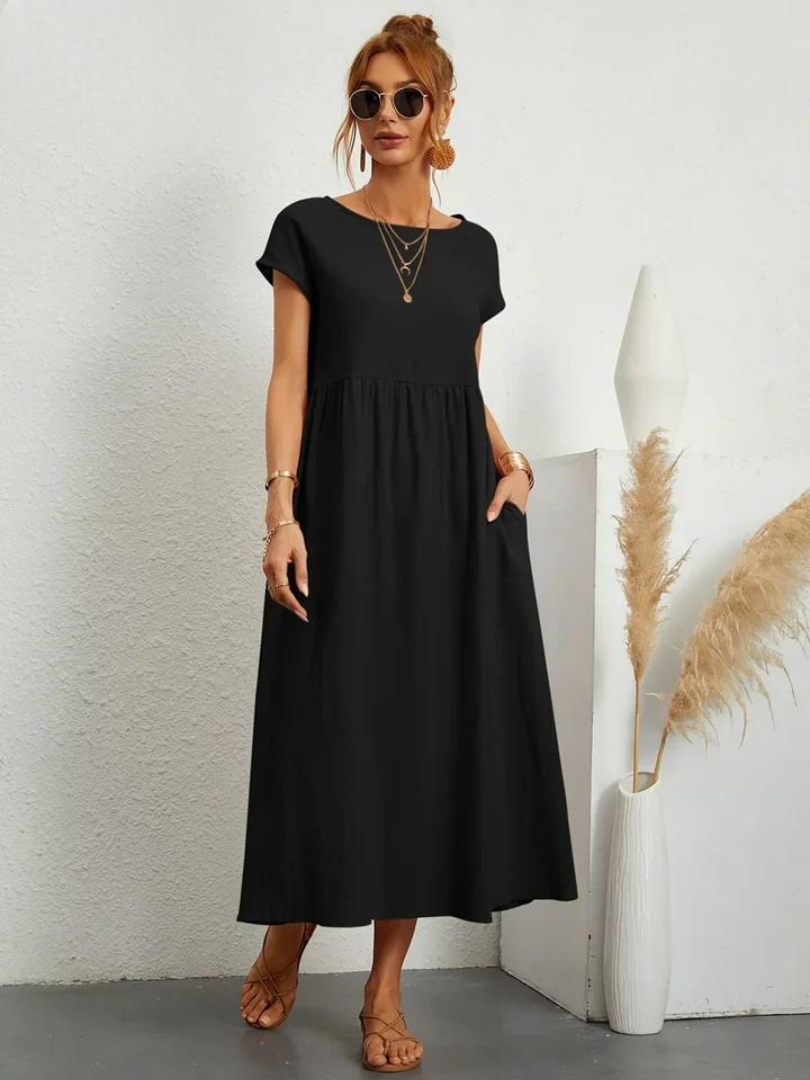 Charlotte | Kleid aus Baumwolle und Leinen