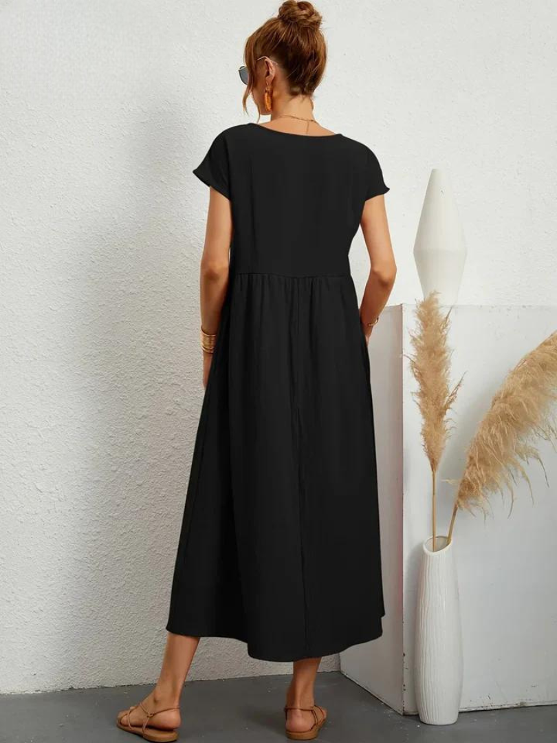 Charlotte | Kleid aus Baumwolle und Leinen