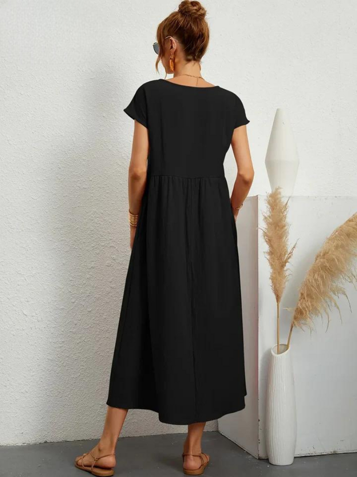 Charlotte | Kleid aus Baumwolle und Leinen