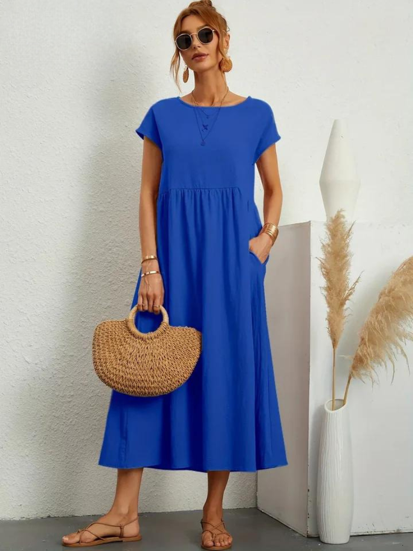 Charlotte | Kleid aus Baumwolle und Leinen