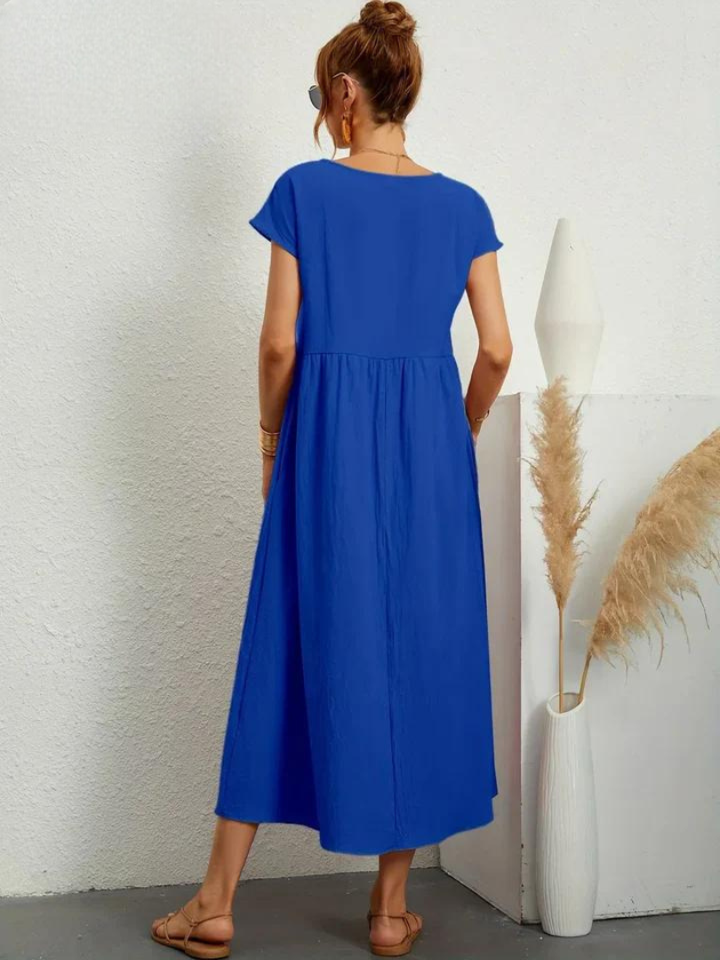 Charlotte | Kleid aus Baumwolle und Leinen