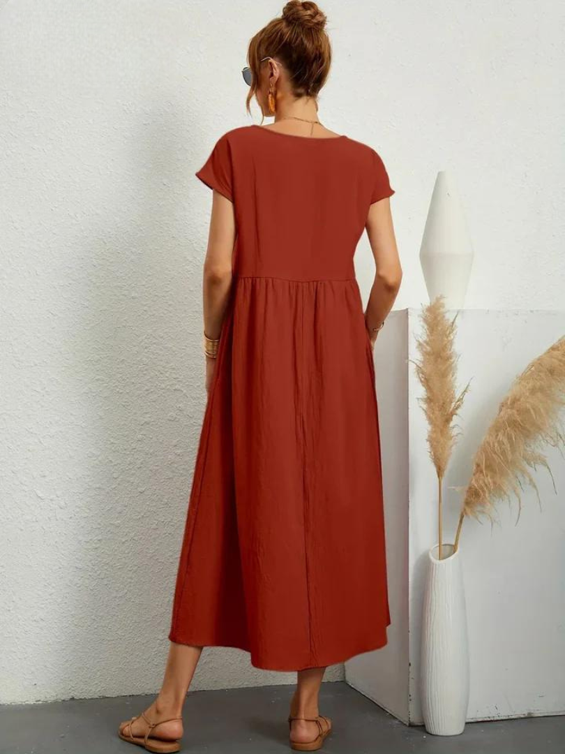 Charlotte | Kleid aus Baumwolle und Leinen