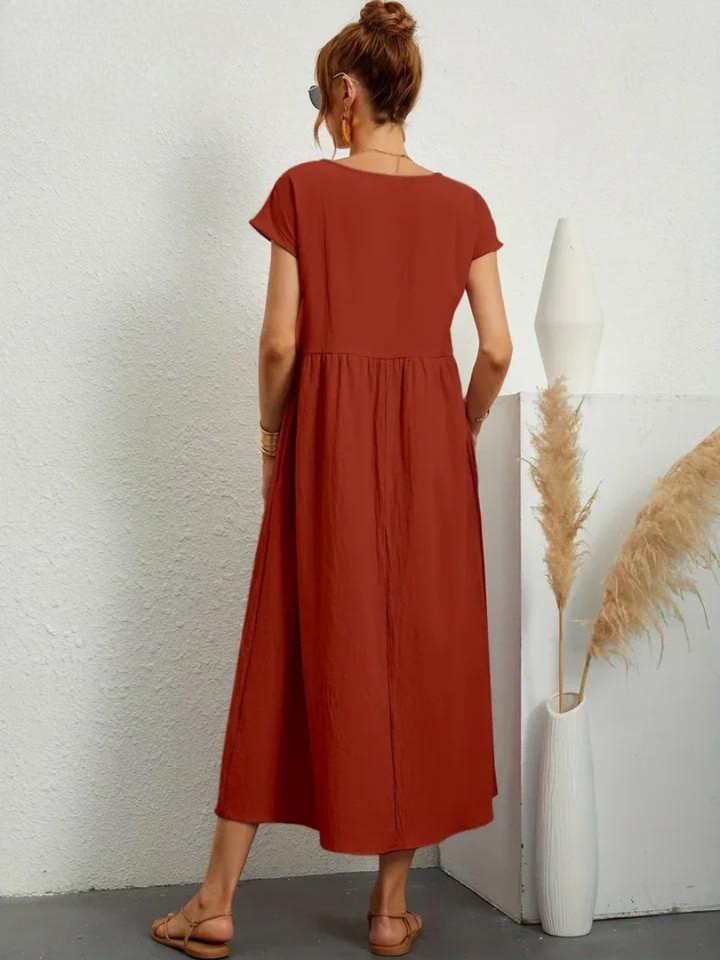 Charlotte | Kleid aus Baumwolle und Leinen