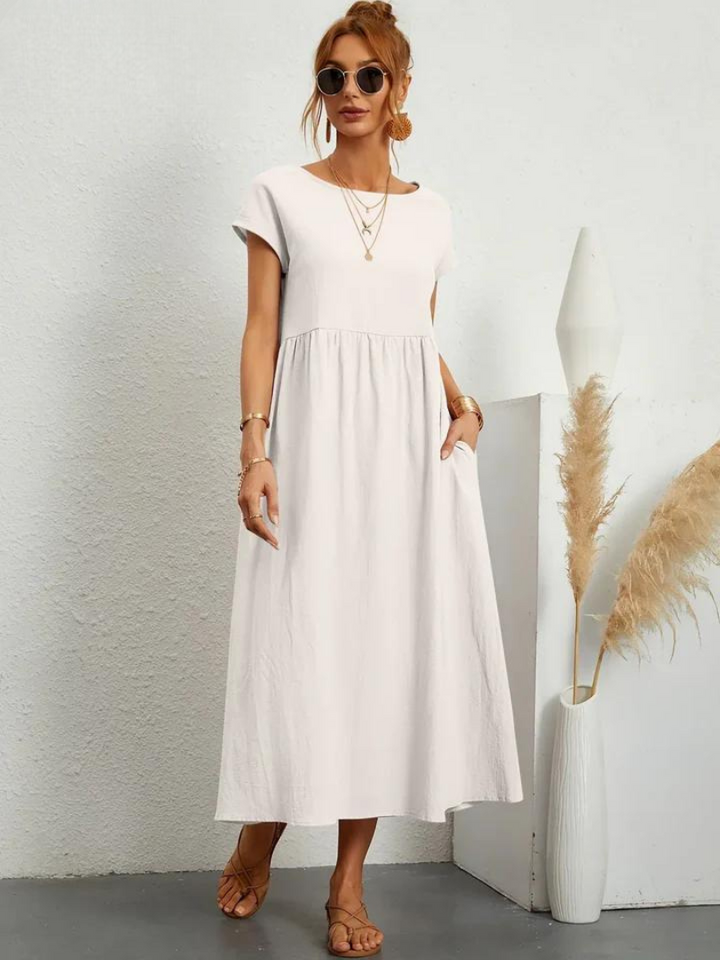 Charlotte | Kleid aus Baumwolle und Leinen