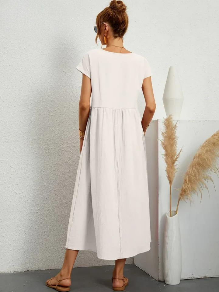 Charlotte | Kleid aus Baumwolle und Leinen