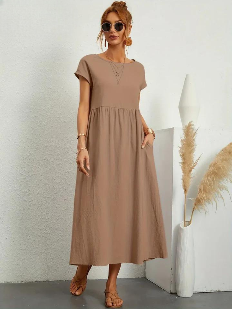 Charlotte | Kleid aus Baumwolle und Leinen