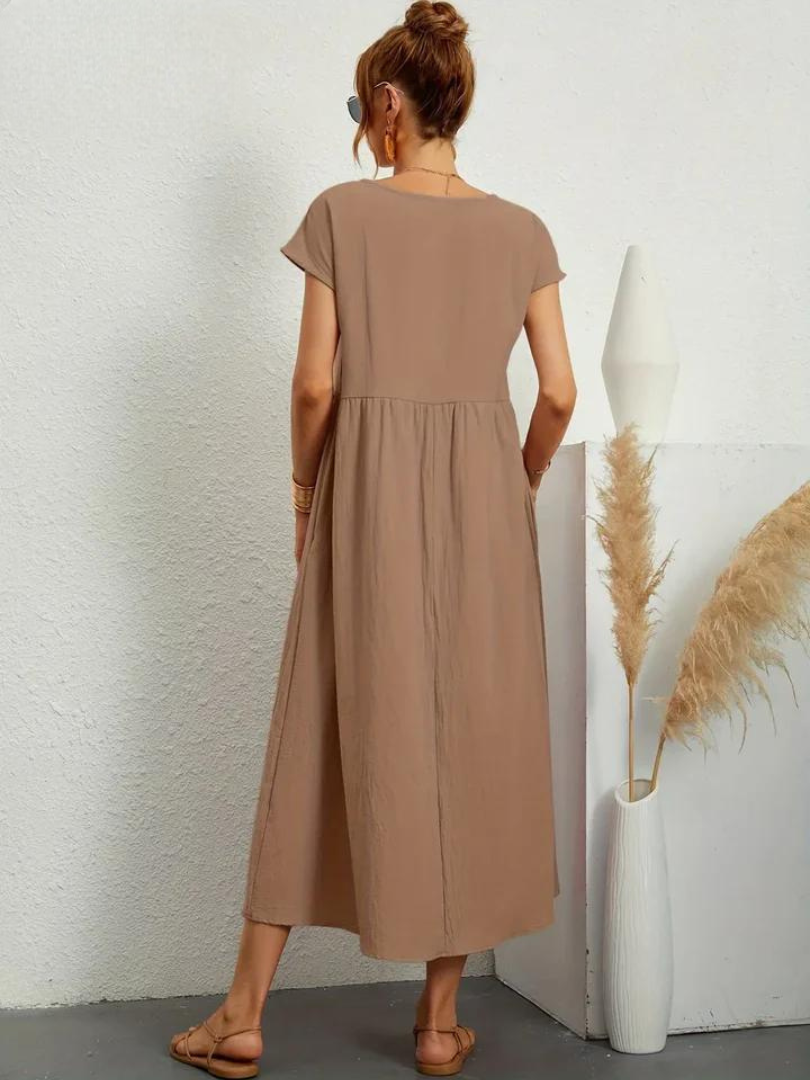 Charlotte | Kleid aus Baumwolle und Leinen
