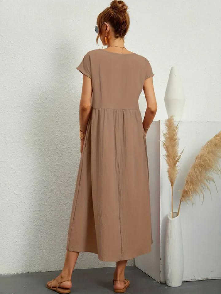 Charlotte | Kleid aus Baumwolle und Leinen