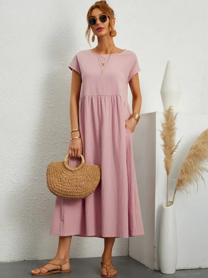 Charlotte | Kleid aus Baumwolle und Leinen