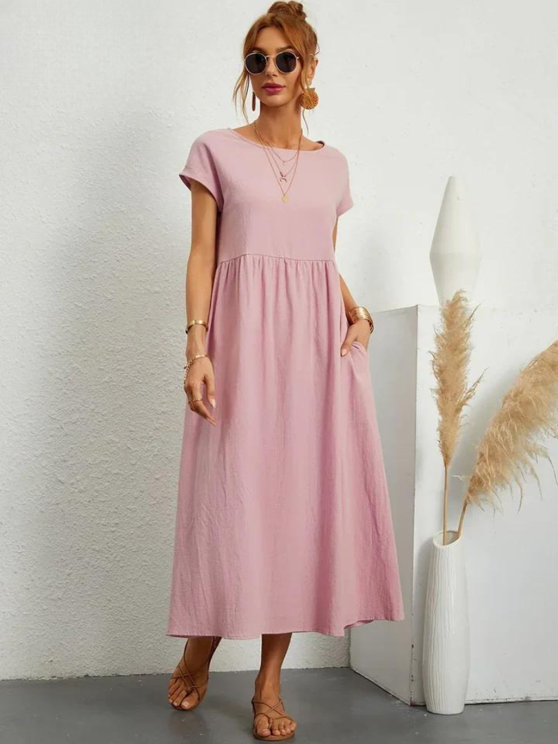 Charlotte | Kleid aus Baumwolle und Leinen