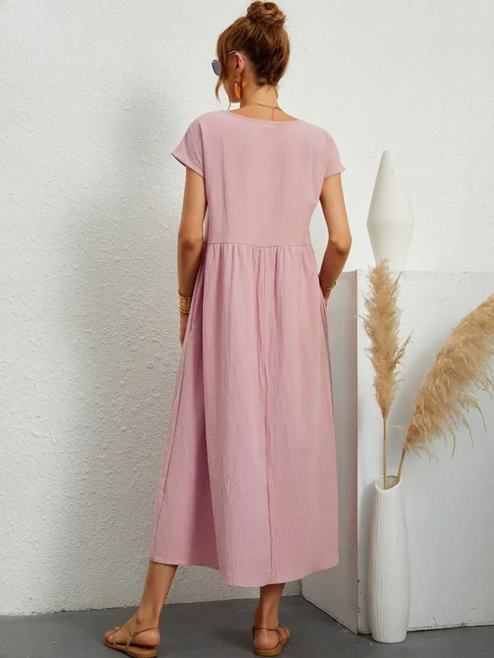 Charlotte | Kleid aus Baumwolle und Leinen