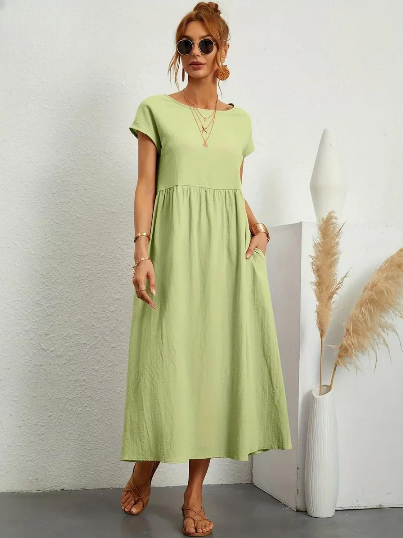 Charlotte | Kleid aus Baumwolle und Leinen