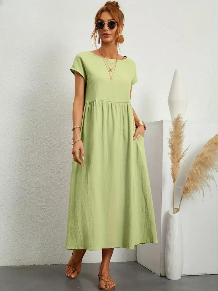 Charlotte | Kleid aus Baumwolle und Leinen