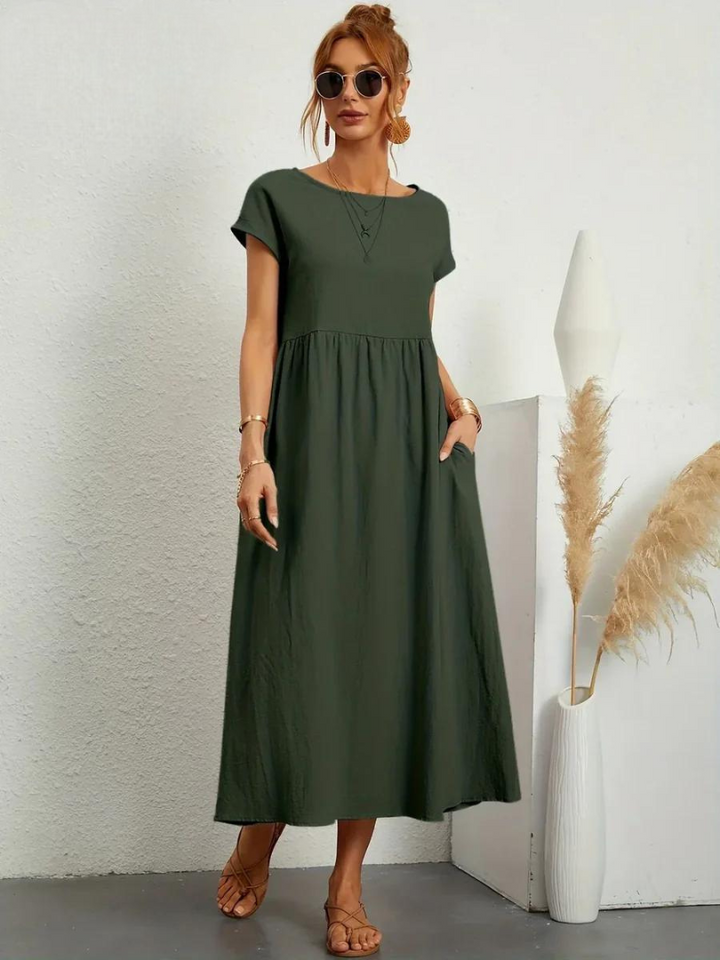 Charlotte | Kleid aus Baumwolle und Leinen