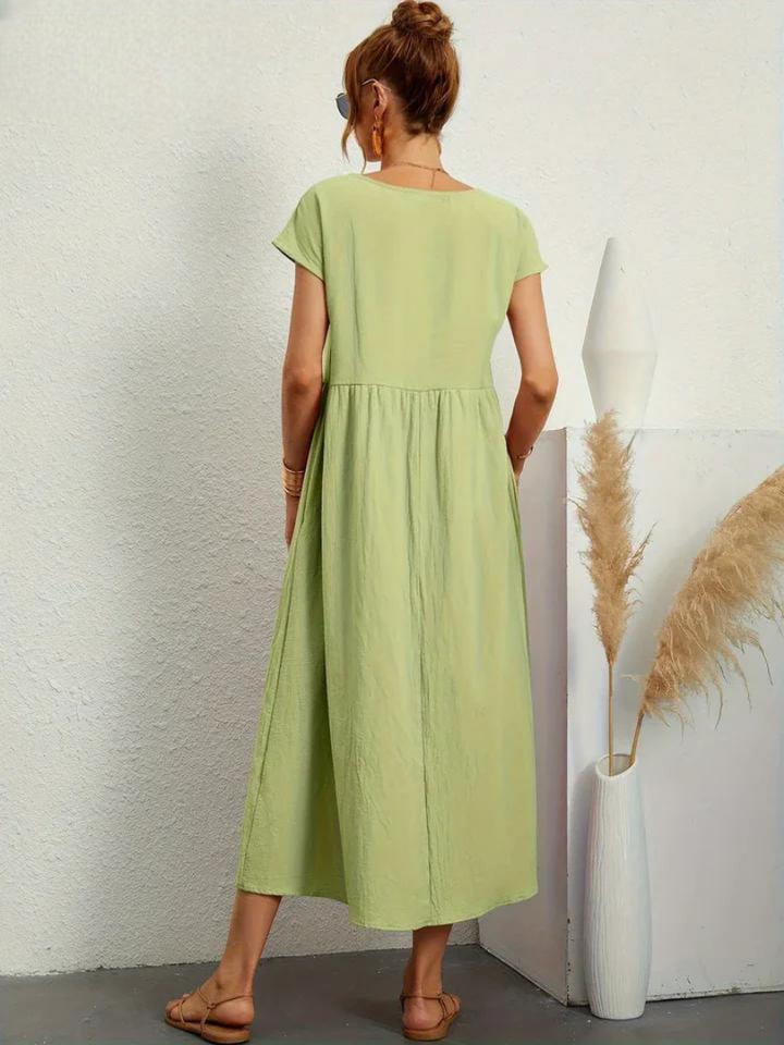 Charlotte | Kleid aus Baumwolle und Leinen