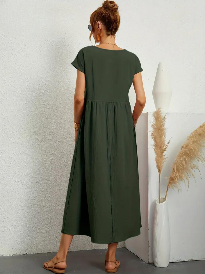 Charlotte | Kleid aus Baumwolle und Leinen