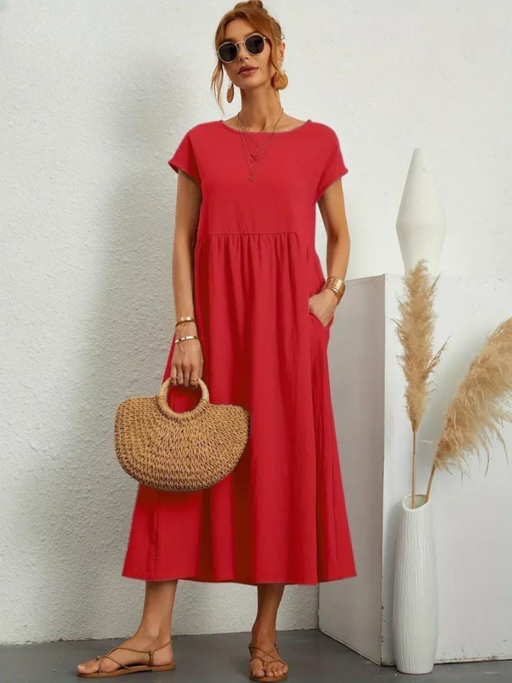 Charlotte | Kleid aus Baumwolle und Leinen