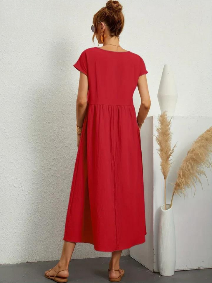 Charlotte | Kleid aus Baumwolle und Leinen