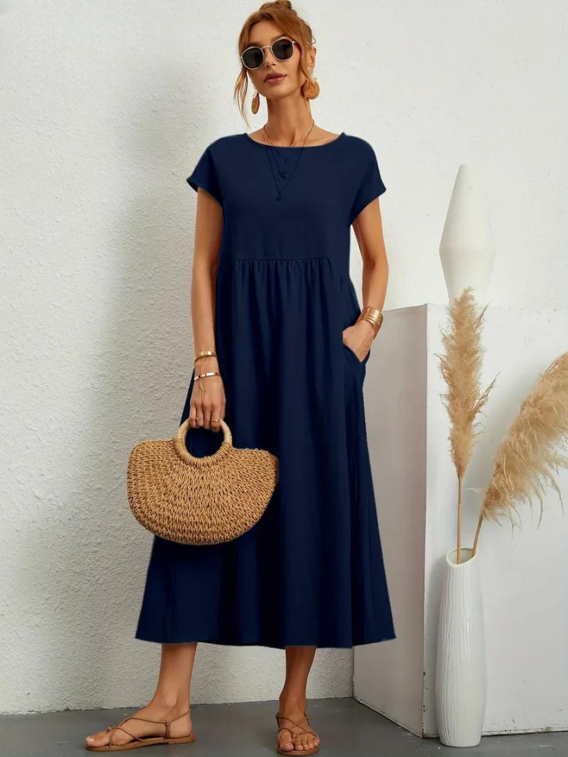 Charlotte | Kleid aus Baumwolle und Leinen