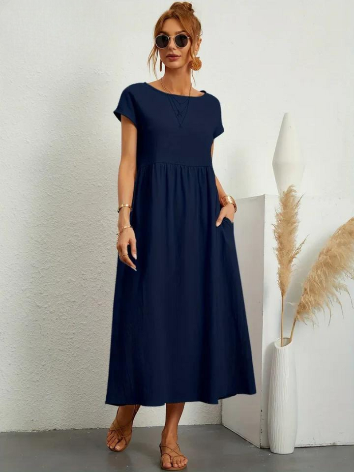 Charlotte | Kleid aus Baumwolle und Leinen