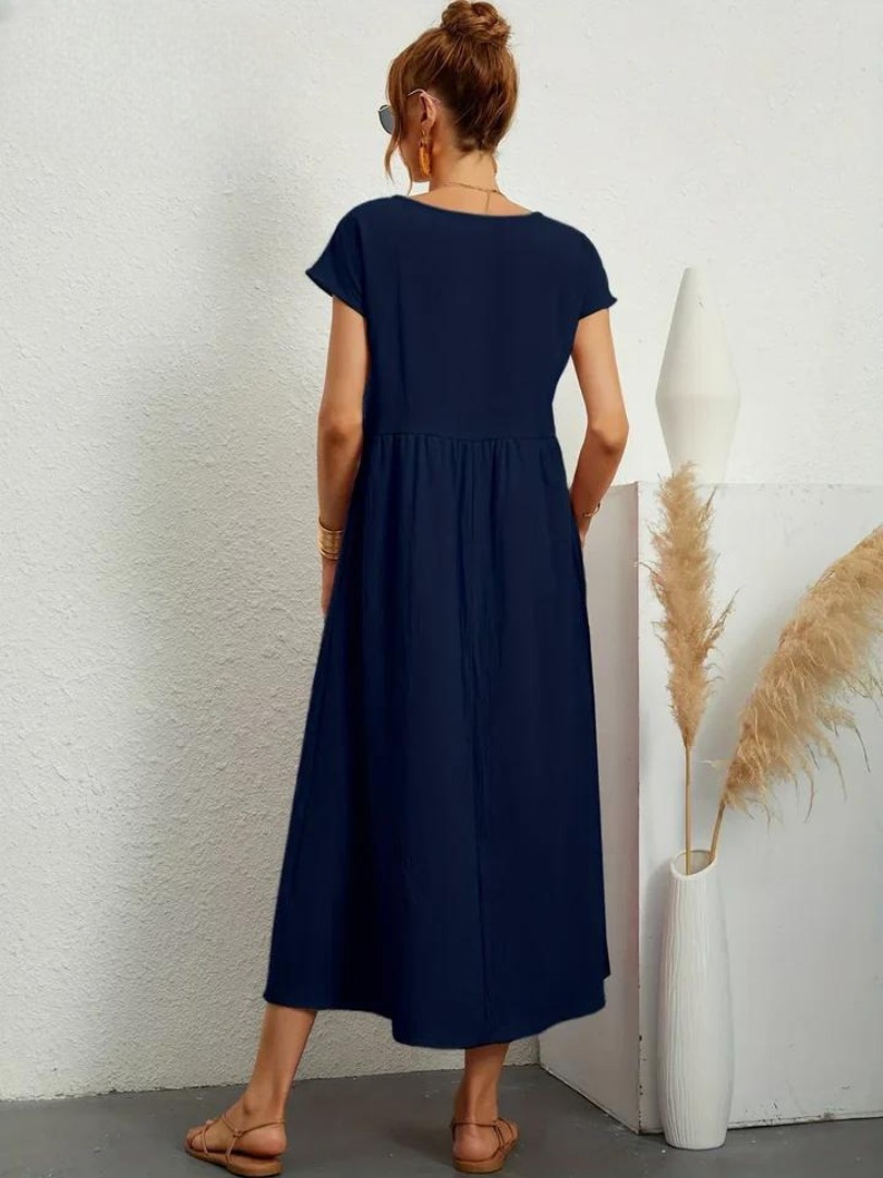 Charlotte | Kleid aus Baumwolle und Leinen