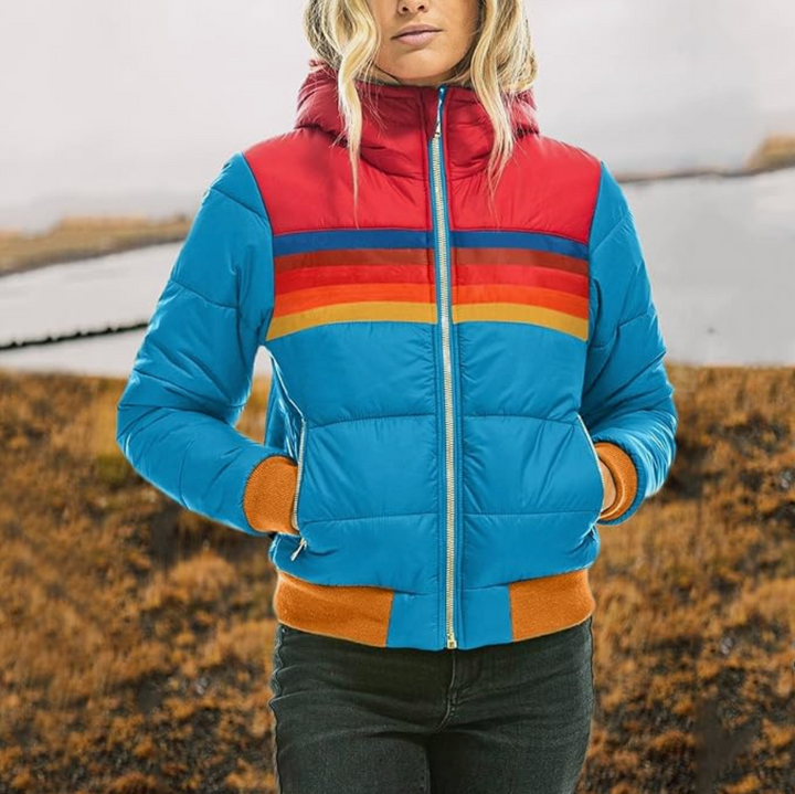 Retro Parka Met Capuchon Van Imitatiebont
