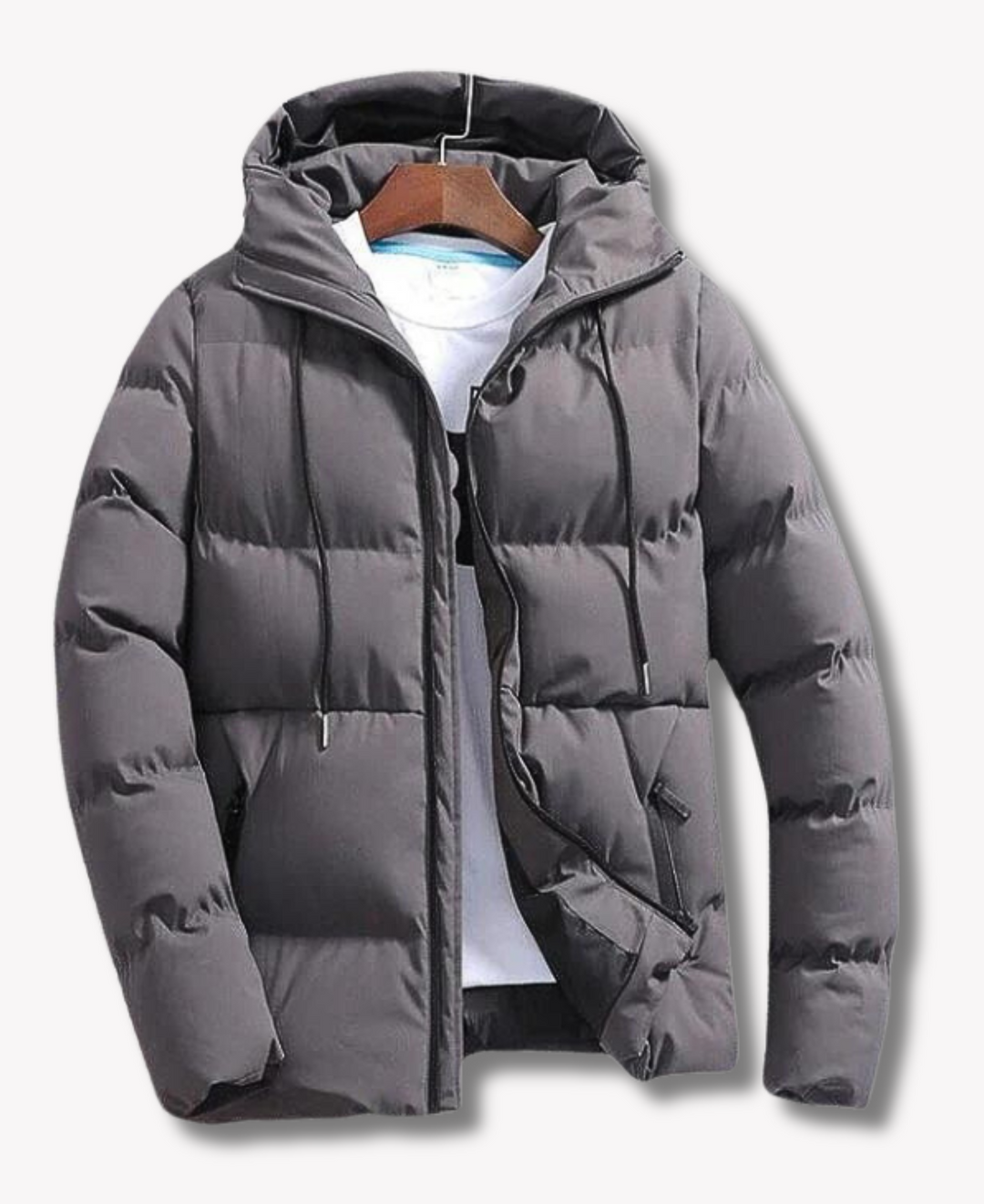 Warme Winterjacke mit Kapuze für kalte Tage