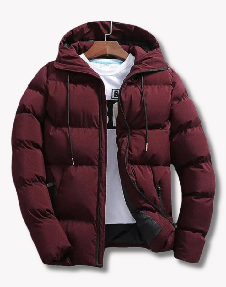 Warme Winterjacke mit Kapuze für kalte Tage