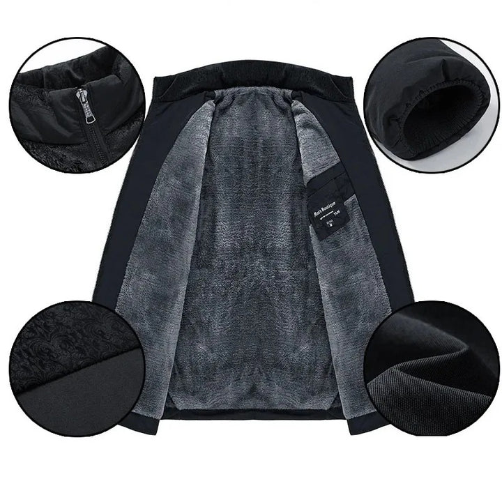 Herren Winterjacke mit Warmem Fleecefutter – Klassisch & Stylisch