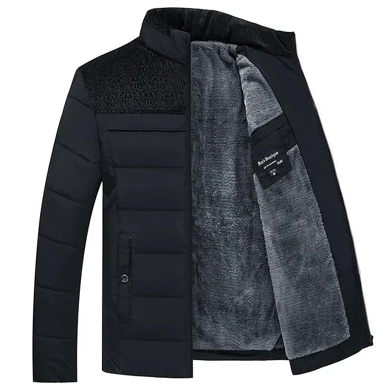 Herren Winterjacke mit Warmem Fleecefutter – Klassisch & Stylisch