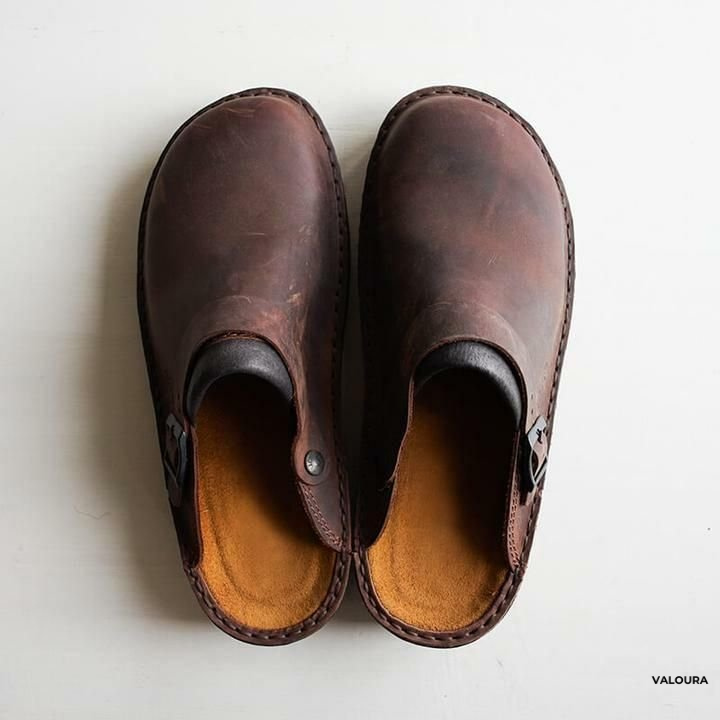Orthopedische Leren Heren Slipper