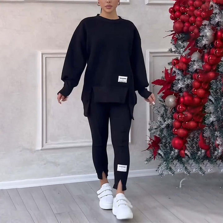 Dames Set van Casual Sweatshirt en Legging